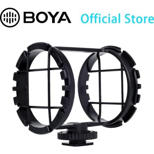 BOYA Mic Mount Brackets Shockmount Reduce Shaking for GoPro Zoom Recorder BY-MM1 BY-PV1000 PVM1000L Cardioid Shotgun Microphone