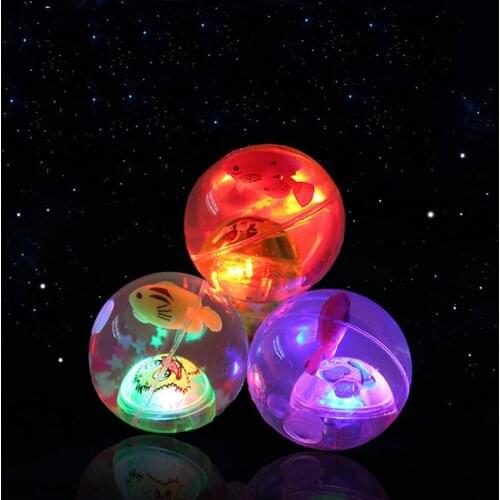 Childrens toys Light Up Bouncing Balls Flash Crystal Ball 5.5cm Toy Ball crystal ball