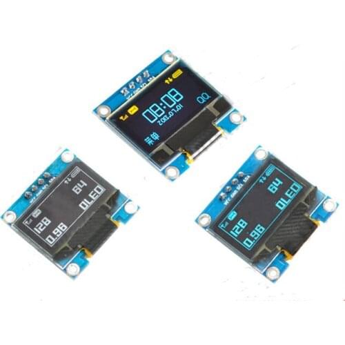 0.96 inch 4PIN White/Blue/Yellow Blue OLED Module SSD1306 Drive IC 128*64 IIC Interface 3.3V