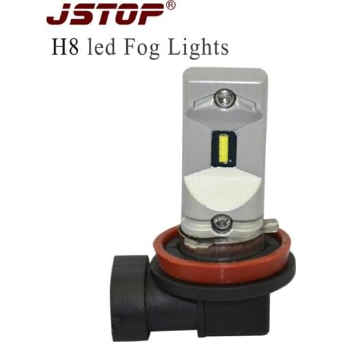 JSTOP Led Fog H8 Lights 7.5W 1860SMD H8 canbus bulbs led 12-24VAC 6000K white AUTO 450-500LM led car fog lamps External Lights