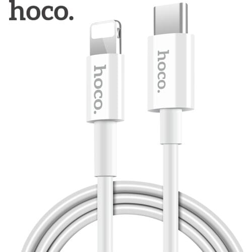HOCO USB PD Fast Charge Cable Type-C Sync Data Charging Cable For iPhone 12 18W USB Type C OTG For Apple iPhone X 8 Plus USB-C