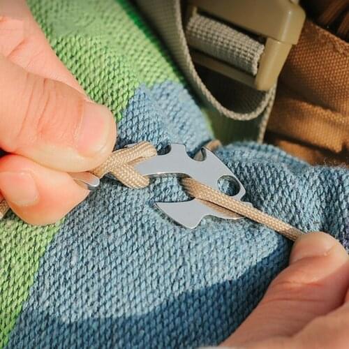 Worthwhile Climbing Carabiner EDC Keychain Gear Outdoor Tools Outdoor Rope Adjusting Buckle Bottle Opener G99D