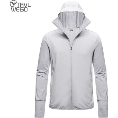 TRVLWEGO Summer Riding Electric Car Sun Protection Clothing Masked Hooded Quick-drying Breathable Lovers Sunscreen Skin Jackets