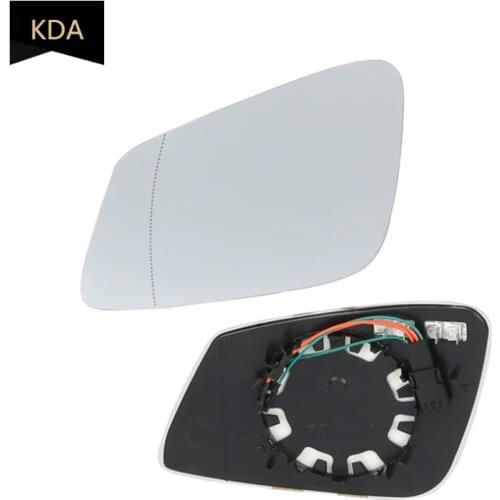 Left Right Heated Mirror Glass With Wire 4 Pins For BMW 5 6 7 E60 F10 F18 GT F07 F06 F01 F02 51167186587 51167186588