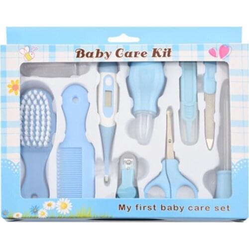6PCS Baby Care Kit Newborn Nail Trimmer Hair Brush Set Comb Grooming Infant Kids Thermometer Tool S3C3