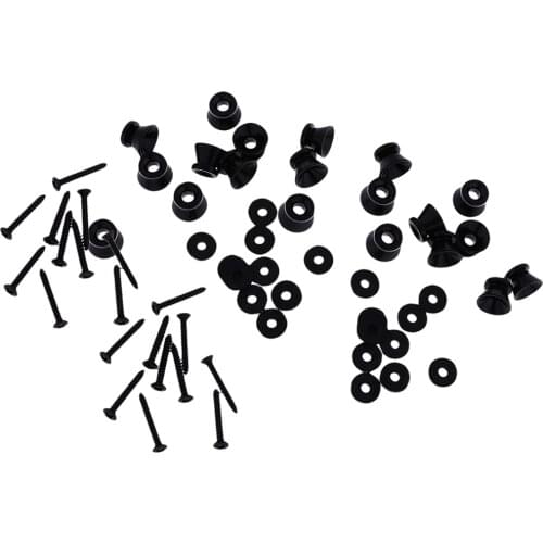 Set of 20 Acoustic Guitar Strap Lock Buttons Pin Pegs for Ukulele Instrument