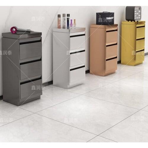 Stainless steel hairdresser tool cabinet hair salon special high-end simple hair stylist multifunctional drawer-type hair cuttin