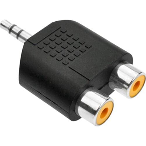 3.5mm Jack Stereo Male To 2 RCA Plug Female Adapter M/F Y Splitter RCA Audio Adapter Connector 3.5mm Audio Cable