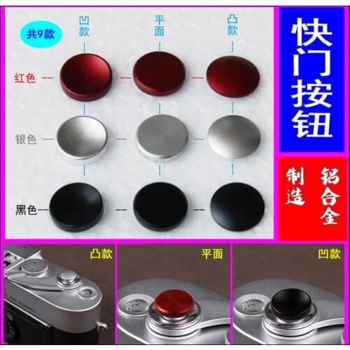 3pcs Flat convex concave Release Shutter Button fo Lica Fujifilm XM1 XA3 XA10 XA5 X100 x100s x10 x20 X-Pro1 m6 m8 m9 x-e1 x-e2