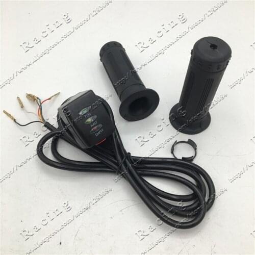 24V 36V 48V E-bike Half Twist Throttle with Battery Indicator/ on/off button/lithium battery handle grip