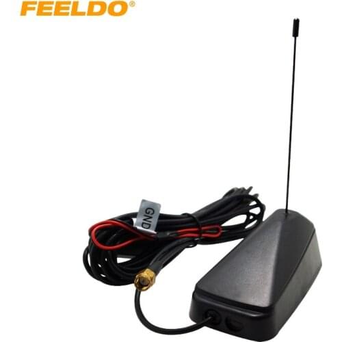 FEELDO Car SMA Connector Active TV Antenna Aerial With Built-in Amplifier For Digital TV #948