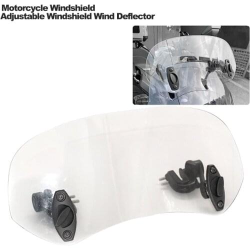 For KAWASAKI NINJA 250 300 400 650 Versys 650 1000 Adjustable Windscreen Windshield Extension Spoiler Wind Deflector Lockable