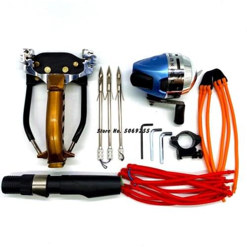 Powerful Fishing Slingshot Outdoor Hunting Fishing Slingshot Catapult Compound Bow Can Shooting Arrows Sling Shot Crossbow