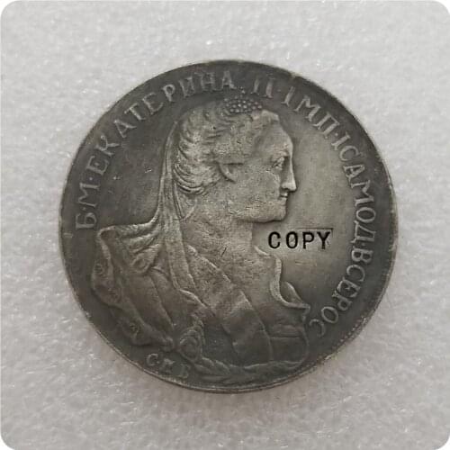 Russia, contemporary medaille, Catherine II the Great, rouble 1766 Copy Coin-replica coins medal coins collectibles