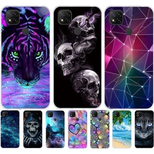 B Silicone Coque For Xiaomi Redmi 9C Case Soft TPU Fundas Phone Cases For Xiaomi Redmi 9C Redmi9C 9 C Case Back Cover Shell