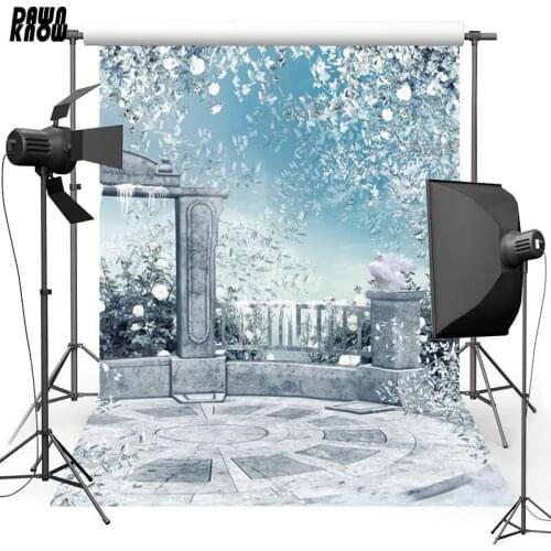 DAWNKNOW Flower Vinyl Photography Background For Newborn Pigeon Sky Photo Shoot Backdrop For Christmas Photo Studio L898