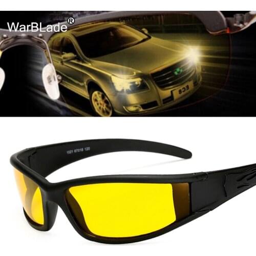 WarBLade High Quality Night Vision Glasses Men Polarized Sunglasses Yellow Lens Night Driving Anti-glare Goggles Sun glasses