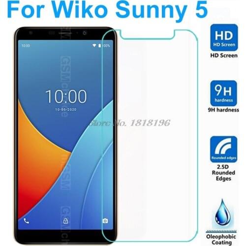 Tempered Glass For Wiko Sunny5 Screen Protector Toughened Protective Phone Front Film For WIKO Sunny 5 Screen Glass Cover Etui