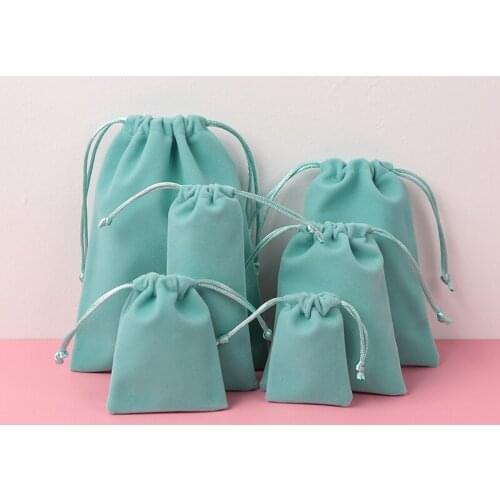 50pcs Green Gift Drawstring Bags Jewelry Packaging Pouches Birthday Christmas Wedding Party Favor Gift Bags Makeup Storage Sache