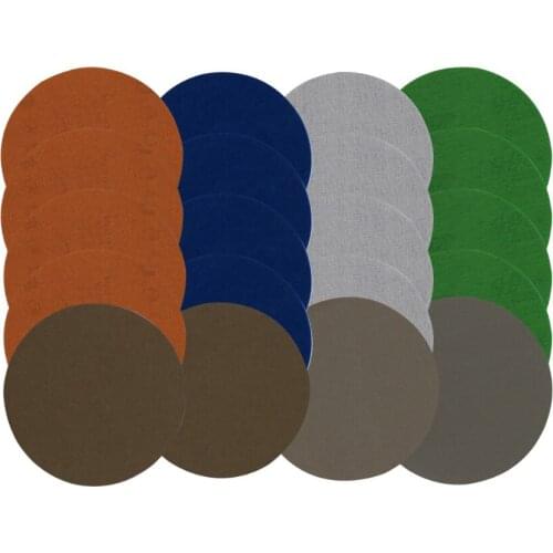 20PCS 3" 75MM Wet Dry Sandpaper Hook and Loop 3000/5000/7000/10000 Assorted Grits
