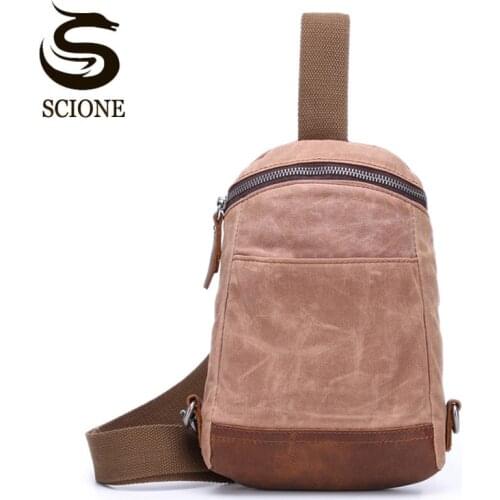 2021 Retro Casual Shoulder Crossbody Bag Canvas Good Quality Travel Bag Outdoor Waterproof Mens Messenger Bag Waist Bag XA781M