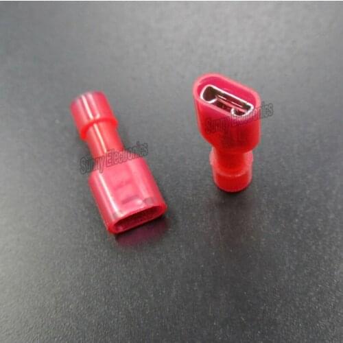 22-18 AWG FULLY INSULATED 6.3mm Female SPADE CRIMP CONNECTOR TERMINAL (QTY1000)