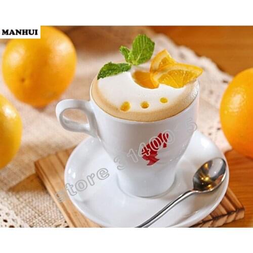 5D Diamond Painting Orange milk tea Cross Stitch Resin Rhinestones Full Square Diamond Embroidery diamond painting BAC063