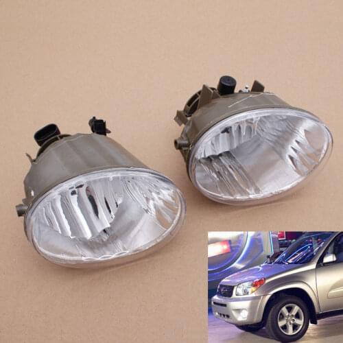 Car Left/Right Clear Len Bulb Front Bumper Fog Light Lamp For Toyota RAV4 04-05 Avalon 05-07 4 Runner 06-08 Lexus ES330 05-06