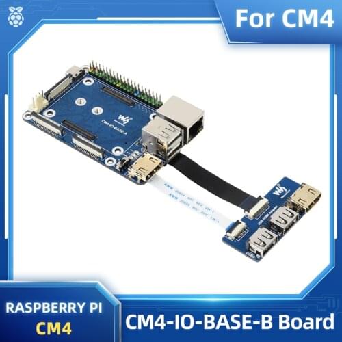 Mini Base Board for Raspberry Pi Compute Module CM4 Onboard CSI DSI RTC FAN USB RJ45 Gigabit Ethernet M.2 Slot for CM4
