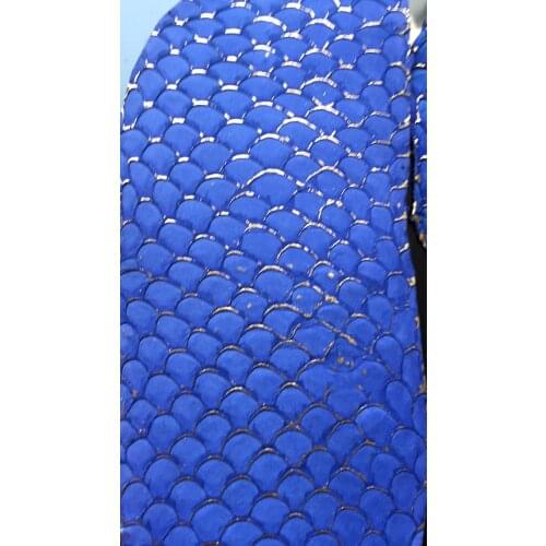 Glitter Metallic Tip Genuine Tilapia Fish Skin Leather Piece ,10*26CM , for Sandal/Purse/Bracelet,Free Shipping