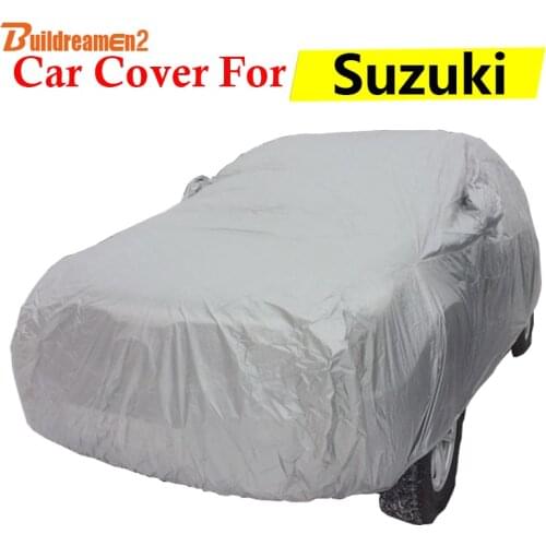 Buildreamen2 Car Cover Sun Shield Snow Rain Scratch Protection Outdoor Auto Cover For Suzuki SX4 Grand Vitara XL7 X-90 Verona