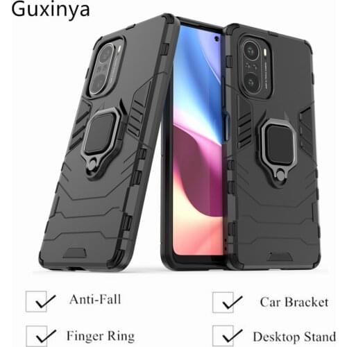 Phone Cases Redmi K40 Back Cover For Xiaomi Redmi K40 Pro Capa Luxury Armor Magnetic Ring Cover Redmi K40/ K40 Pro Fundas 6.67"