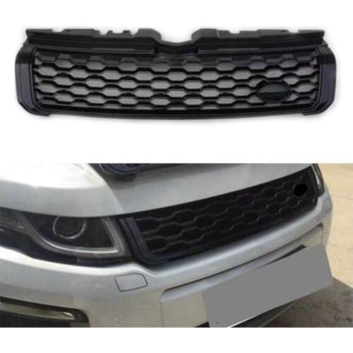 Black ABS Car Styling Front Upper Mesh Grille For Land Rover Range Rover Evoque 2010 2011 2012 2013 2014 2015 2016 2017 2018