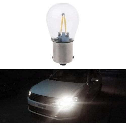 DC12V 1156 P21W Ba15s Lamp LED COB Light DRL Daytime Running Light White 2018 964B