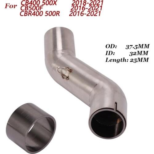 For honda cb400 cbr400 cb500x cb500f cbr500r 2016-2020 O-ring motorcycle exhaust muffler connection pipe middle crushing gasket