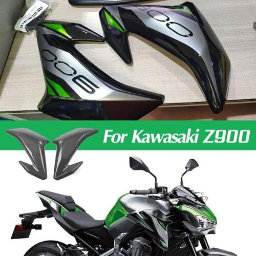 For Kawasaki Z900 Gas Tank Side Trim Insert Cover Panel Fairing Cowl Protect 2017 2018 2019 Z 900 Accessories Motor Carbon Fiber