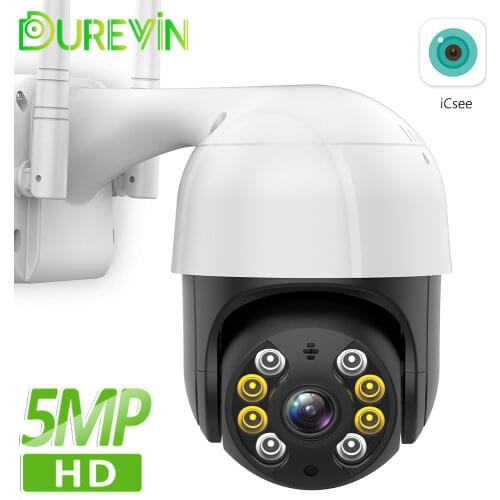 Outdoor 3MP Wifi IP Camera 5MP HD Mini PTZ Security Camera Tuya Smart Life AI Human Detect Auto Tracking Surveillance CCTV Cam