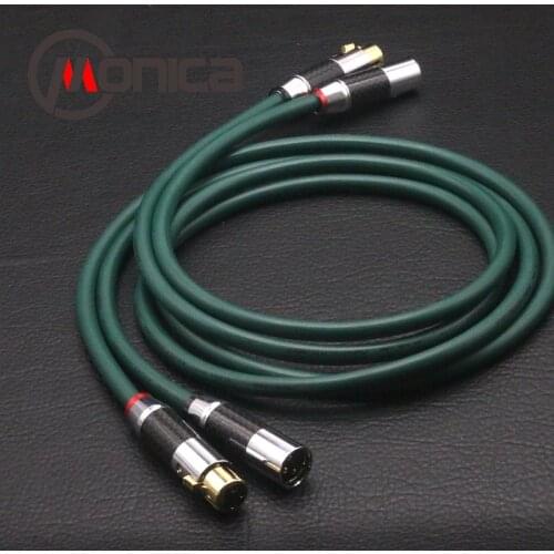 FURUTECH OCC FA-220 Single Crystal Copper Signal Cable CD DVD Fever Audio Signal Cable rca Double Lotus Line