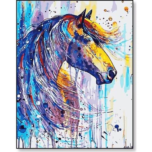 LaoJieYuan Animals DIY Diamond Painting 5D Owl Horse Full Drill Square/Round Diamond Embroidery Pig Elephant Mosaic Cross Stitch