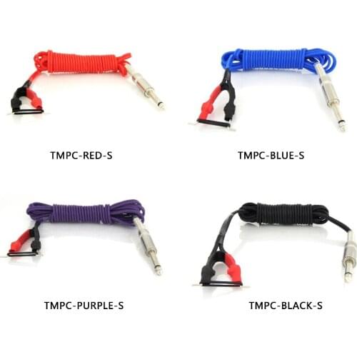 Hot Selling Silicagel tattoo machine clip cord (Phono plug)
