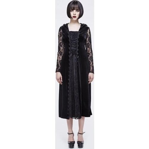 Devil Fashion New Style Lady Dresses Gothic Velvet Black Victorian Long Dress Sexy Costumes for Women Party Wedding