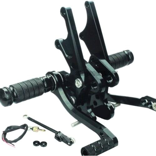 Motorcycle Adjustable Rearsets Foot Pegs Footrest for KAWASAKI ZX14 (ZZR1400) 2006-2011 2007 2008 2009 2010