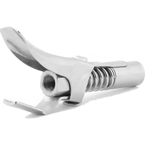 Grease Gun Grease Coupler Lock Pliers Clamp Coupler NPTI/8 10000PSI High Pressure Filling Head Self-Locking Grease Mouth