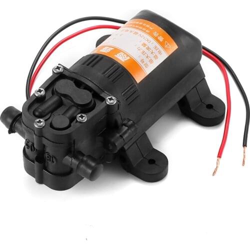 Water Pump 12V 70PSI 3.5L/Min Agricultural Electric Water Pump Black Micro High Pressure Diaphragm Water Sprayer Car Wash