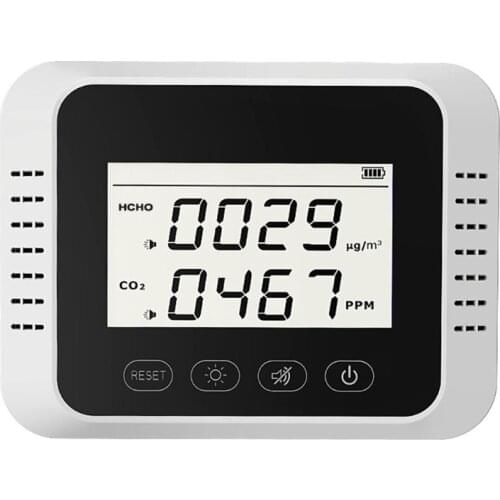 Wall Mount Carbon Dioxide Air Quality Monitor Multipurpose Portable CO2 Tester