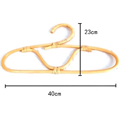 Nordic Natural Rattan Wall Hooks Clothes Hanger Hanging Hat Coat Organizer Rack M68E