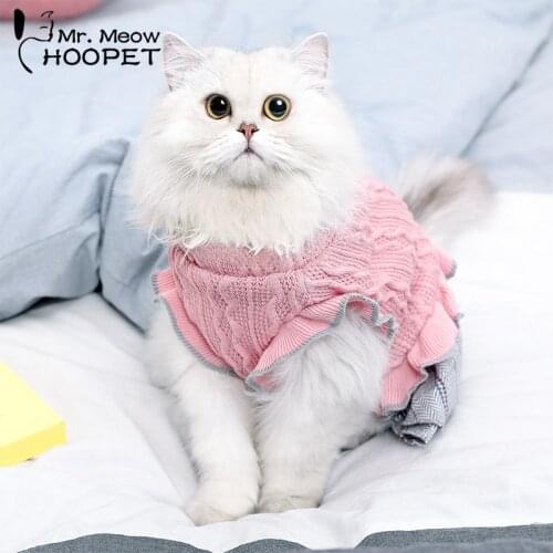Hoopet Pet Dog Clothes Pink Dress Clothes for Dogs Pet Cat Clothes Product Dog Coat Jacket Puppy Chihuahua