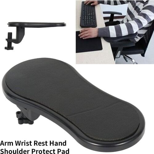 NEW Desk Attachable Computer Table Arm Support Mouse Pads Arm Wrist Rests Hand Shoulder Protect Pad for Office Home