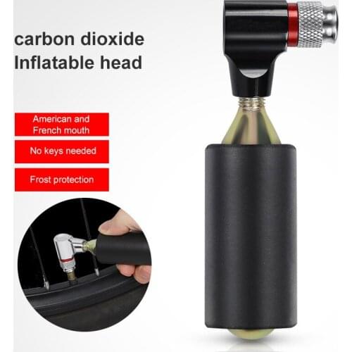 Portable Hand CO2 Mini Pump Bicycle Fast Air Inflator for Bicycle Schrader Presta Valve Adapter Mountain Bike Tire Tube