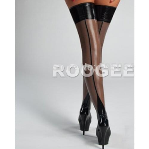 Sexy latex stockings for girls